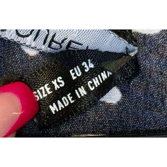 Olivier Goureau Front Tie Balloon Sleeve Flowy Women's Dress XS - Picture 7 of 12